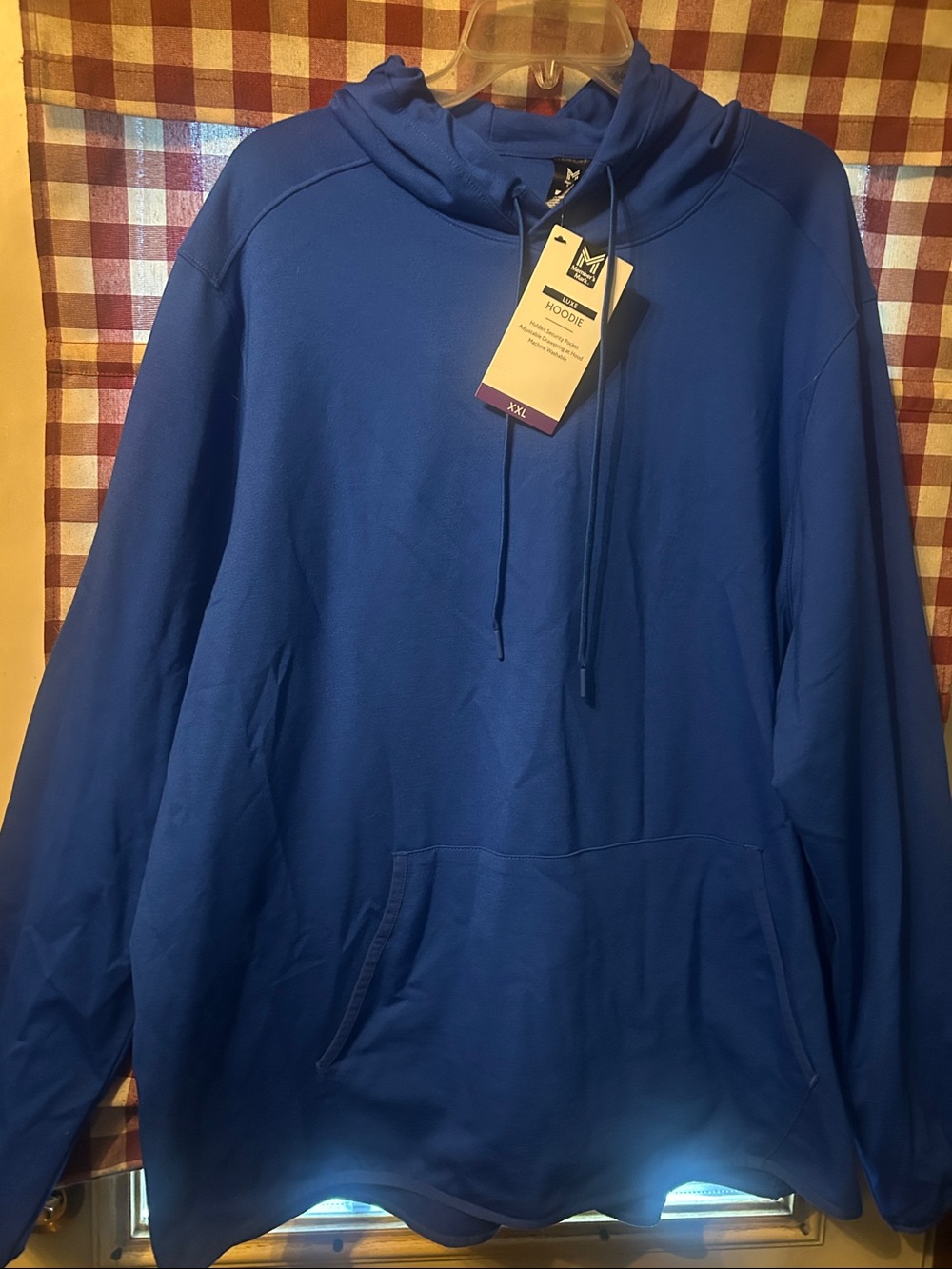 Men's Performance Hoodie Pullover - Royal Blue